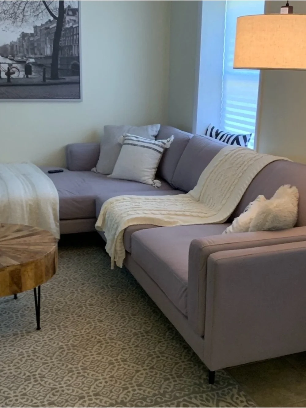 Gray Sectional Couch – Like New, Perfect Condition